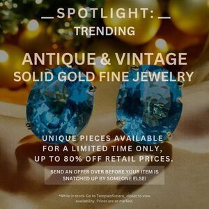 Vintage Estate & Antique Fine Jewelry Sale! Solid Gold 10k 14k 18k Fast Shipping